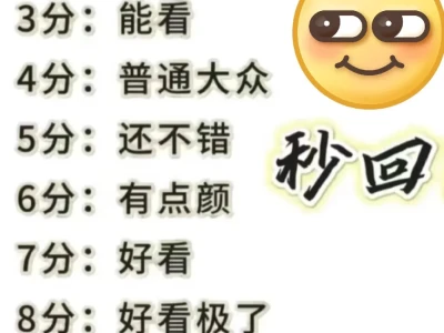 发照片颜值打分,看到秒回