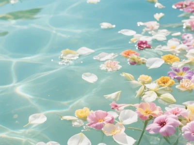 ✨Share-夏日律动清新花瓣壁纸。