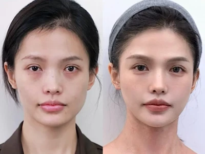 淡颜普女变浓颜美女