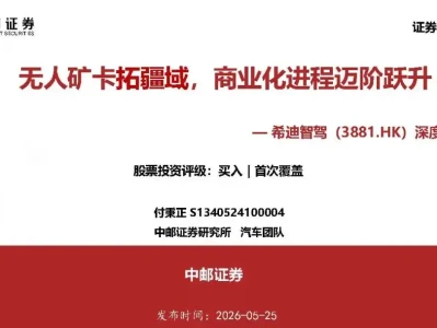 【研报-5358】无人矿卡拓疆域,商业化进程迈阶跃升— 希迪智驾深度报告