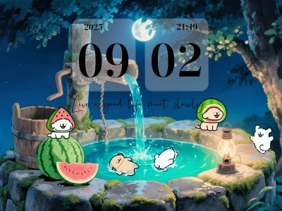 偷吃西瓜|平板壁纸