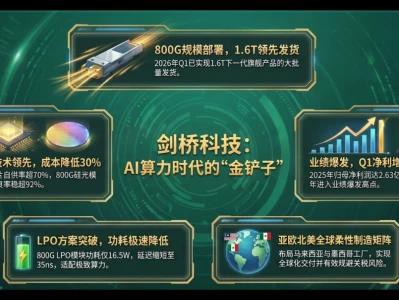 【研报精读】剑桥科技:AI算力引爆光模块需求,海外先发优势驱动业绩550%爆发