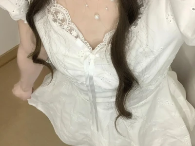 仙气飘飘!初恋白裙甜到心巴上💫