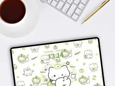 青苹果乐园萌喵|iPad壁纸
