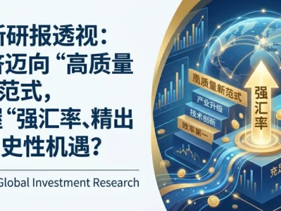 高盛最新研报透视:中国经济迈向“高质量发展”新范式,如何把握“强汇率、精出海”的历史性机遇?
