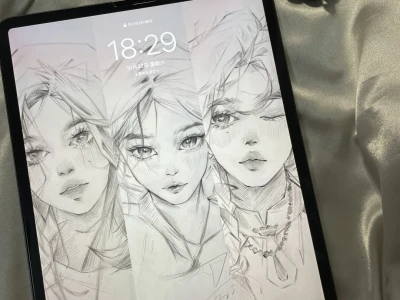ipad壁纸分享、画的有点像那个谁