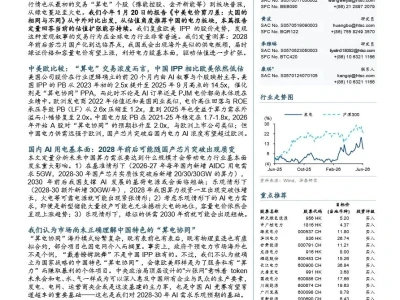 【证券研报】中国“算电协同”:全球范围内低估的AI资产