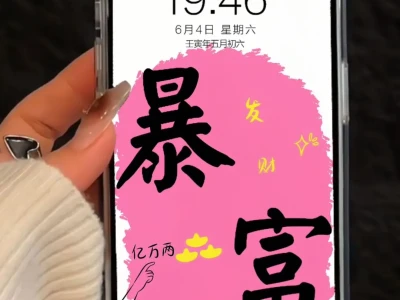 ❻❶❽期  发财暴富文字壁纸 |  简约小众小
