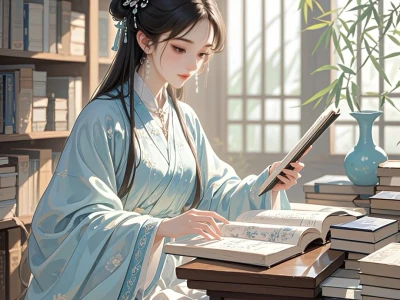 古风头像|窗前读书美人身,书卷轻翻诗意真