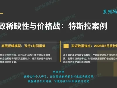 AI研报82:极致稀缺性与价格战—特斯拉案例