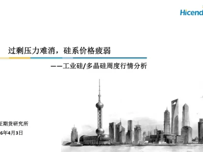 『研报』工业硅多晶硅周度行情分析:过剩压力难消,硅系价格疲弱