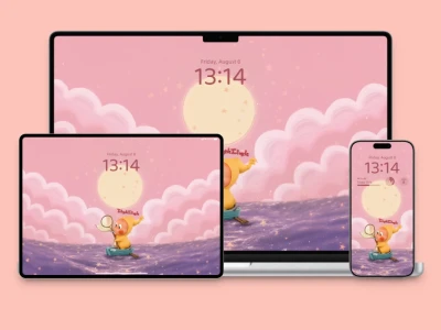 动态壁纸|星星人捕鱼小能手🎣