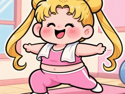“燃烧卡路里,快乐不打烊”美少女战士
