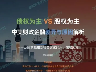 AI研报31:债权vs股权,中美融资环境差异与成因