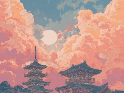 超现实主义|现代浮世绘壁纸