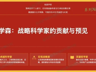 AI研报76:钱学森,作为战略科学家的贡献与预见