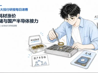 0702八大投行研报每日速看:测试耗材涨价,AI存储与国产半导体接力