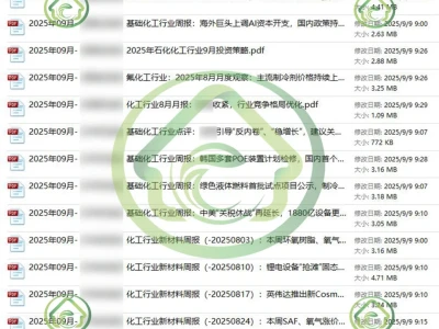 2025化工行业研报📊上市公司分析报告