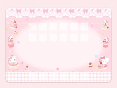 hellokitty🍰粉雾甜点札记·平板壁纸