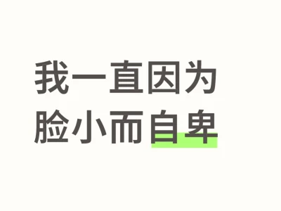 其实我碾是一种很。。。很精致的一个脸