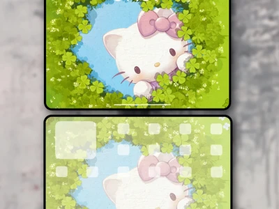 幸运Kitty｜春天壁纸