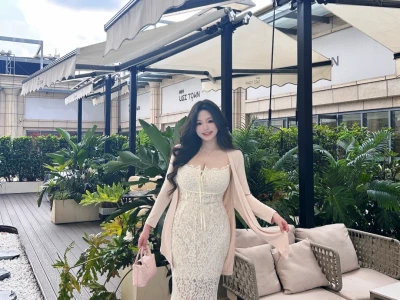 微胖白月光蕾丝连衣裙💗谁懂温柔姐系感🫶🏻