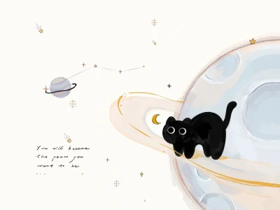 星球与猫壁纸 🪐 横版壁纸