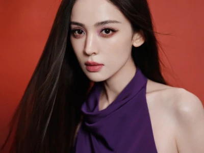 娜扎 娇艳紫罗兰 人间艺术品