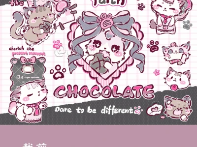 黑粉猫猫——可爱壁纸第177期