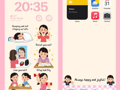 irasutoya·正念治愈系✨ 4.14手机壁纸