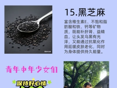 女人老的慢,15种食物。
