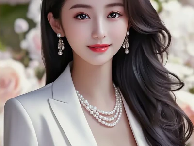 长发美女，白衣美女，美女写真
