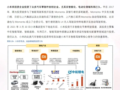 104页报告|2024小米汽车人产业链全景报告