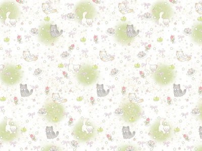 🍏青苹果小猫iPad 壁纸来啦～