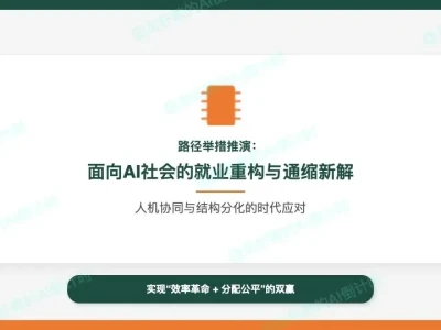 AI研报22B:举措推演—面向AI社会的通缩重构与就业转型