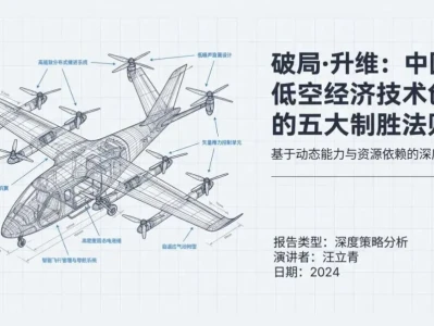 【研报分享】破局.升维:中国低空经济技术创新的五大制胜法则