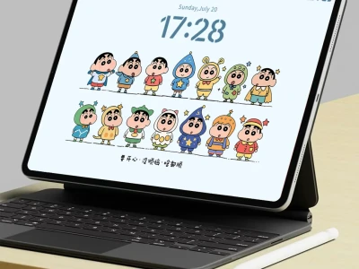 444｜蜡笔小新可爱造型平板壁纸