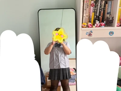 嘿嘿,晒黑了也看不出来了!