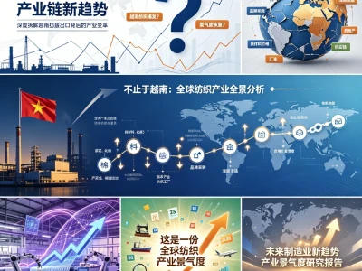 越南纺织出口迎来拐点!一份研报告诉你:全球纺织产业链正在发生什么变化?
