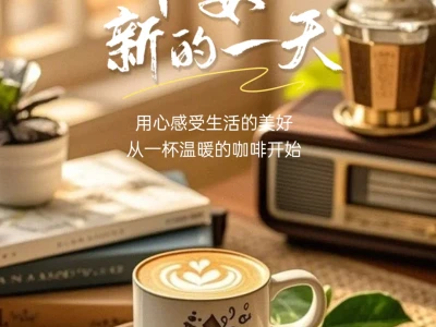 日签海报/早安海报/一周七天不重样海报
