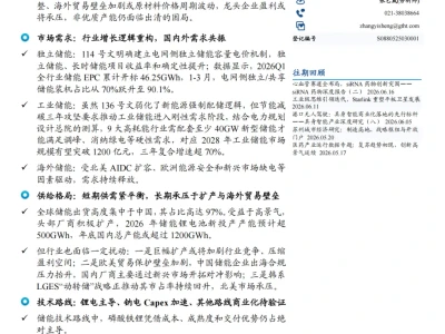『研报』大国能源系列一,储能的近景与远忧