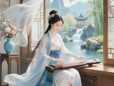 🍃画中仙姿：古风美女的诗意生活🌸