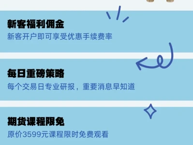 想要期货开户新客福利？这里必须有！