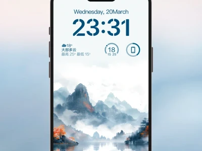 烟雨孤舟套装壁纸