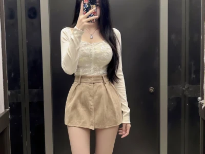 奶呼呼的法式甜妹穿搭！