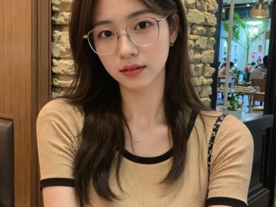 无框眼镜也太美了吧