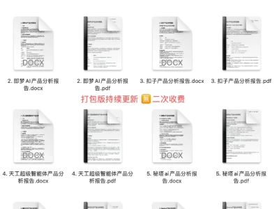 豆包产品分析报告2/100个AI产品分析深度