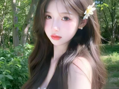 唯美夏日风景女生头像