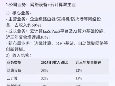 紫光股份研报要点