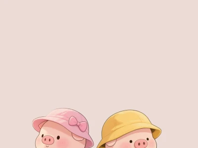 小猪手机壁纸又又又来啦~幼稚园小朋友🐷